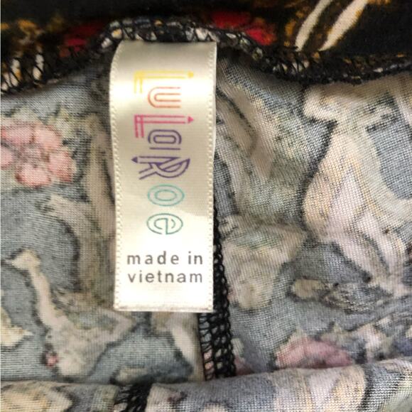 Lularoe Women’s Soft Printed Elastic Waist Leggings One Size - Picture 2 of 9